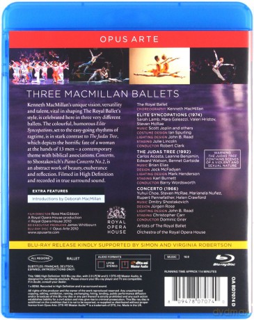 Royal Ballet: Macmillan3 Ballets [Blu-Ray]