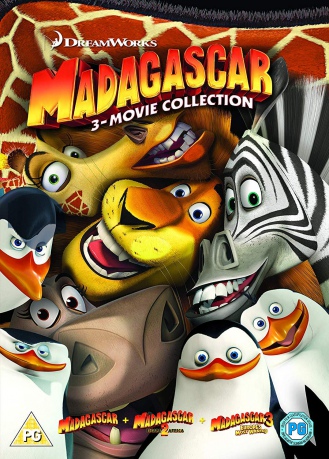 Madagascar (2005)/ Madagascar 2: The Lost Island/ Madagascar 3 - 2018 Artwork Refresh [3DVD]