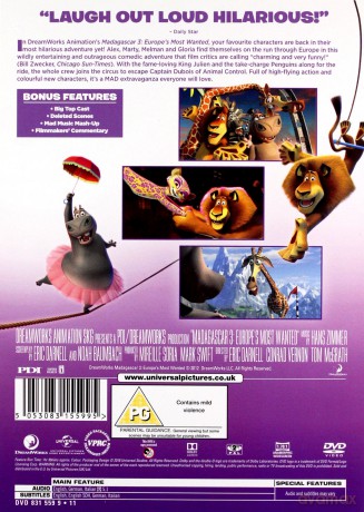 Madagascar 3: Europe's Most Wanted (Madagaskar 3) [DVD]