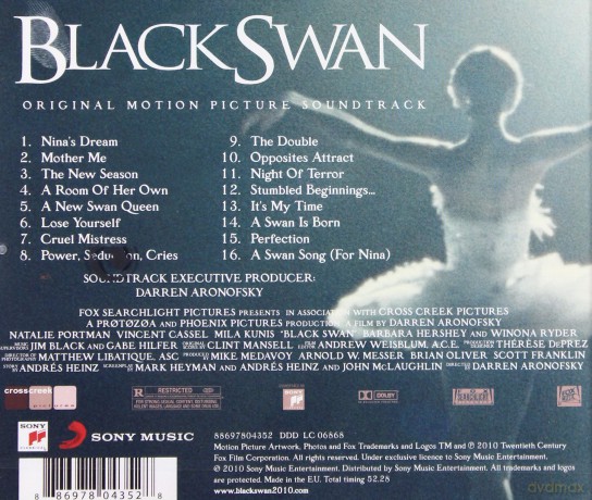 Black Swan soundtrack (Czarny Łabędź) (Clint Mansell) [CD]