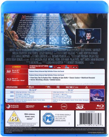 Maleficent (Czarownica) [Blu-Ray 3D]+[Blu-Ray]