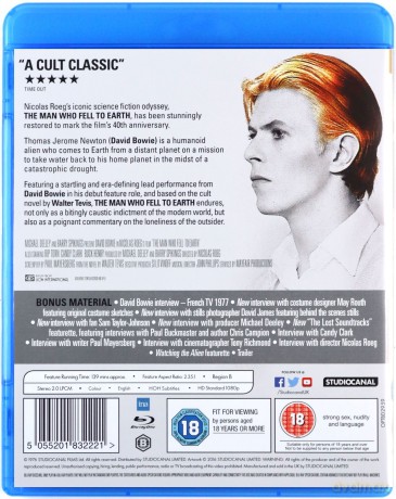 Man Who Fell To Earth (Człowiek, który spadł na ziemię) [Blu-Ray]