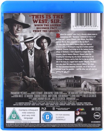 Man Who Shot Liberty Valance (Człowiek, który zabił Liberty Valance'a) [Blu-Ray]