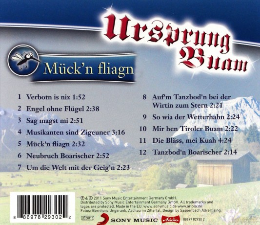 Ursprung Buam: Muck'n fliagn [CD]