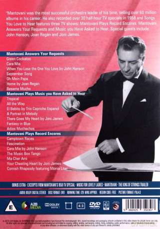 Mantovani Songs You Love To Hear [DVD]
