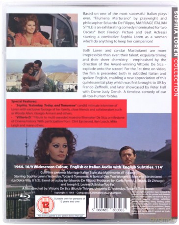 Marriage Italian Style (Małeżństwo po włosku) [Blu-Ray]