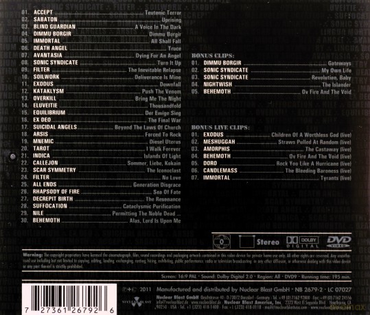 Nuclear Blast Clips Vol.1 [DVD]