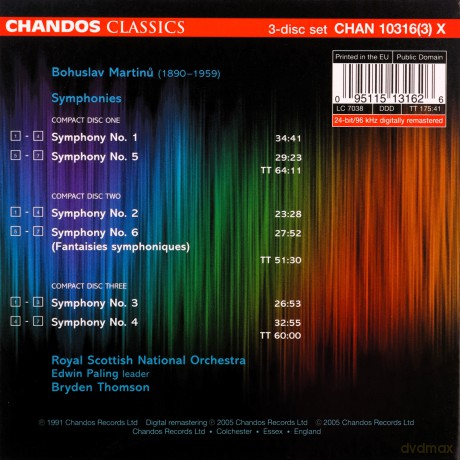 Royal Scottish National Or: Martinusymphonies [3CD]