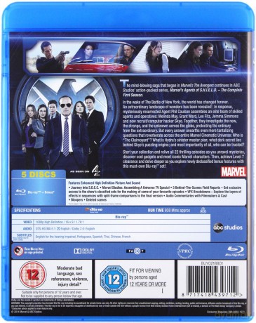Marvel Agents Of Shield Season 1 (Agenci T.A.R.C.Z.Y.) [5xBlu-Ray]