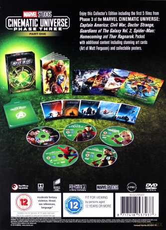 Marvel Cinematic Universe Phase 3 Part 1 Box set (5 disc) [DVD]