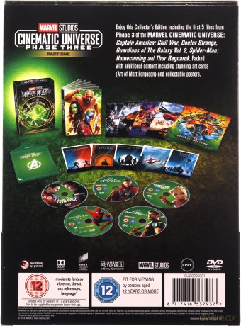 Marvel Cinematic Universe Phase 3 Part 1 Box set (5 disc) [DVD]