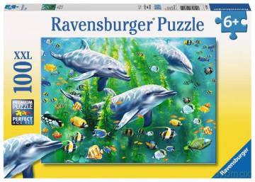 RAVENSBURGER 100 el. Trzy delfiny [PUZZLE]