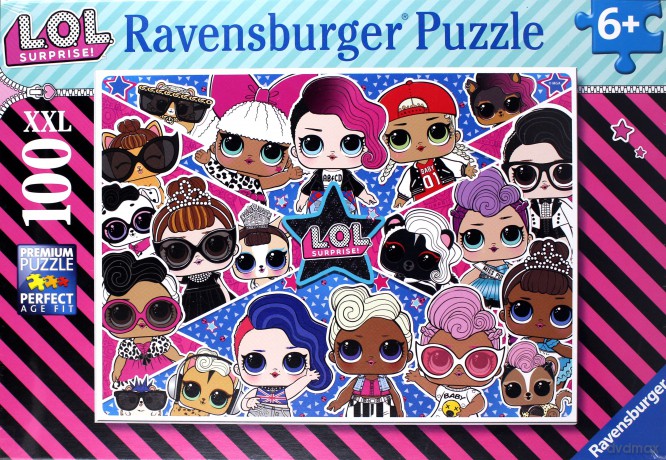 RAVENSBURGER 100 el. XXL L.O.L. SURPRISE! (LOL Surprise) [PUZZLE]