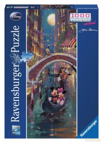 RAVENSBURGER 1000 el. Disney romantyczny wieczór w wenecji [PUZZLE]