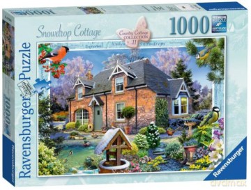 RAVENSBURGER 1000 el. Domek Wiejski przebiśnieg [PUZZLE]