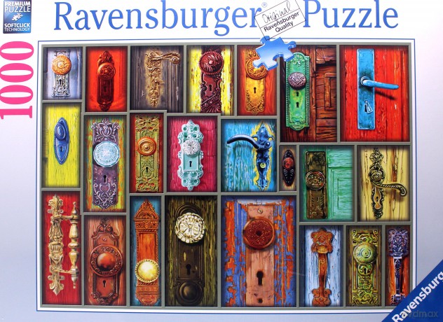 RAVENSBURGER 1000 el. Howard Brower - Antyczne klamki [PUZZLE]
