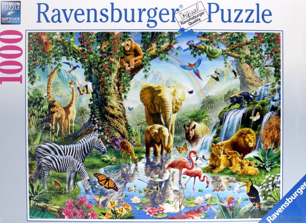 RAVENSBURGER 1000 el. Przygoda w dżungli [PUZZLE]