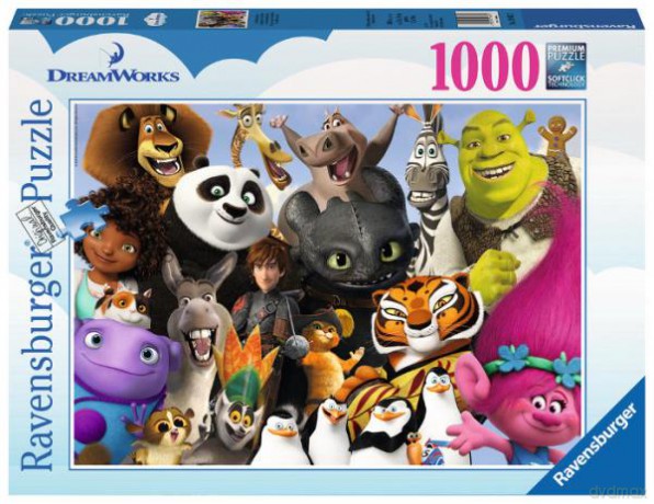 RAVENSBURGER 1000 el. Rodzina Dream Works [PUZZLE]