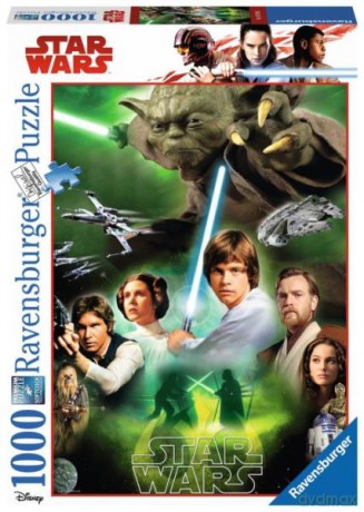 RAVENSBURGER 1000 el. Star Wars - Bohaterowie (Gwiezdne Wojny) [PUZZLE]