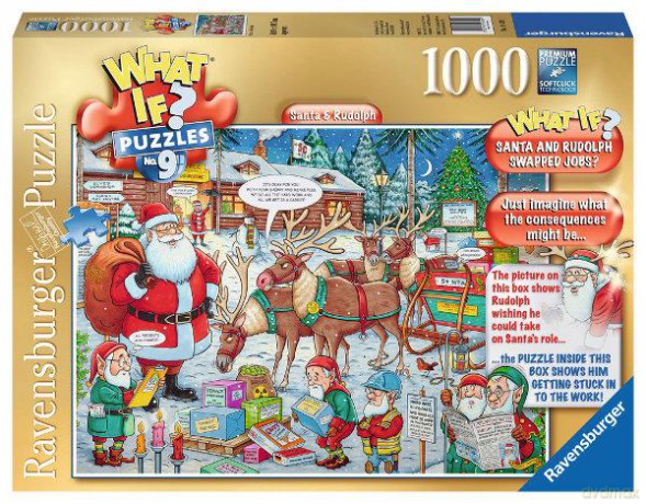 RAVENSBURGER 1000 el. Św. Mikołaj i Rudolf [PUZZLE]