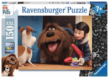 RAVENSBURGER 150 el. XXL Sekretne życie zwierząt domowych [PUZZLE]