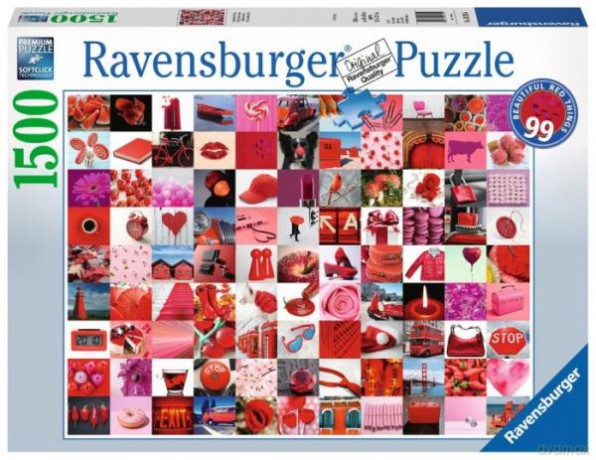 RAVENSBURGER 1500 el. 99 czerwonych przedmiotów [PUZZLE]