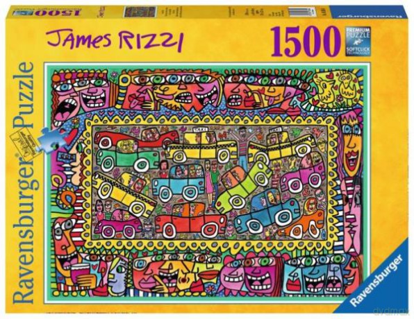 RAVENSBURGER 1500 el. James Rizzi: We are on our way to your party [PUZZLE]