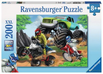 RAVENSBURGER 200 el. Moc pojazdów [PUZZLE]