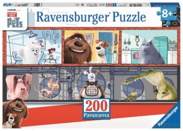 RAVENSBURGER 200 el. XXL Sekretne życie zwierząt domowych [PUZZLE]