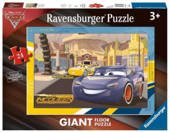 RAVENSBURGER 24 el. podłogowe Cars 3 Wer. 2 [PUZZLE]