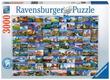 RAVENSBURGER 3000 el. 99 widoków Europy [PUZZLE]