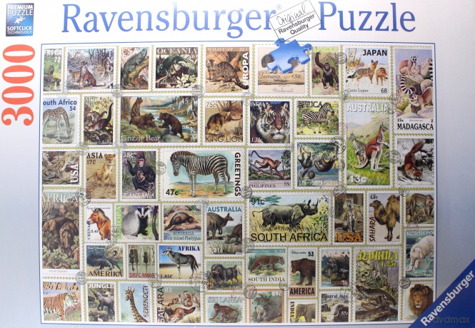 RAVENSBURGER 3000 el. Znaczki pocztowe [PUZZLE]