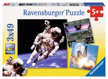 RAVENSBURGER 3x49 el. Fascynujący kosmos [PUZZLE]
