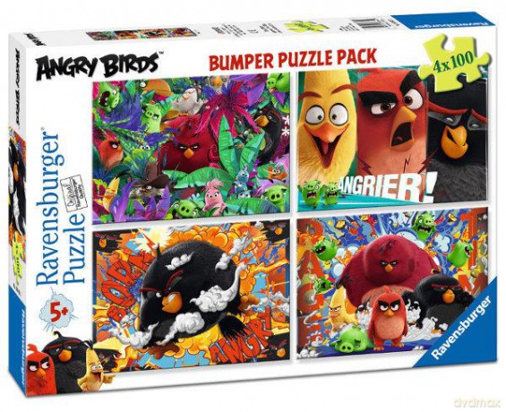 RAVENSBURGER 4x100 el. Angry Birds [PUZZLE]