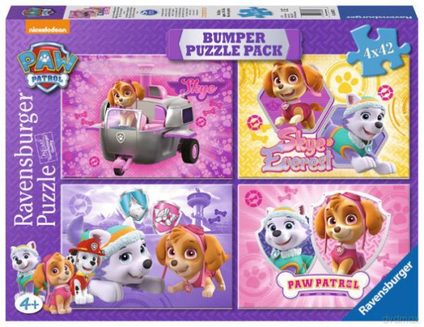 RAVENSBURGER 4x42 el. Paw Patrol Skye&Everest [PUZZLE]