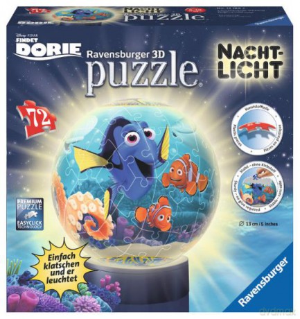 RAVENSBURGER 72 el. Gdzie jest Dory, lampka [PUZZLE]