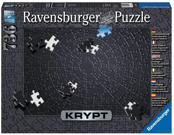RAVENSBURGER 736 el. KRYPT czarny [PUZZLE]