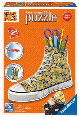RAVENSBURGER Puzzle 3D 108 el. Sneaker Minionki 3 [PUZZLE]