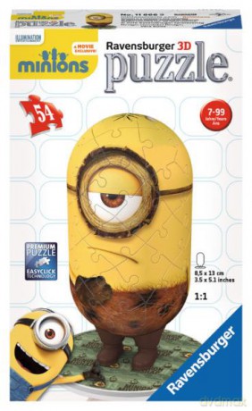 RAVENSBURGER Puzzle 3D 54 el. Minionki [PUZZLE]