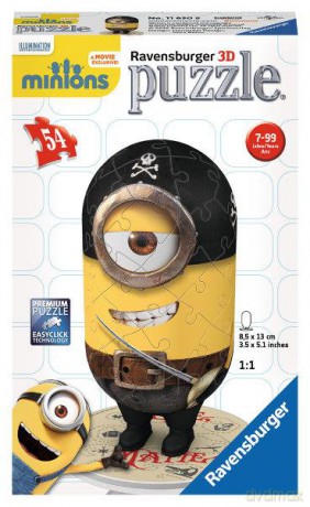 RAVENSBURGER Puzzle 3D 54 el. Minionki Matie [PUZZLE]