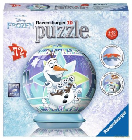 RAVENSBURGER Puzzle 3D 72 el. Frozen - Przygoda Olafa (Kraina Lodu) [PUZZLE]