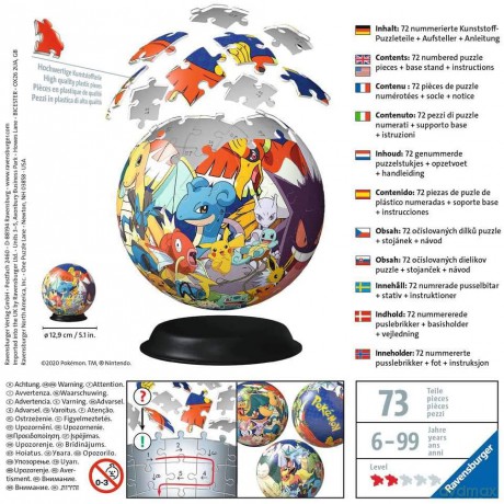 RAVENSBURGER Puzzle 3D 72 el. Globus [PUZZLE]