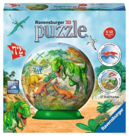 RAVENSBURGER Puzzle 3D 72 el. Imperium Dinozaurów [PUZZLE]