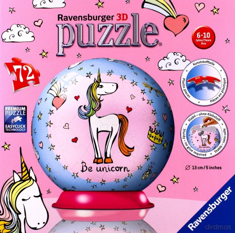 RAVENSBURGER Puzzle 3D 72 el. Jednorożec [PUZZLE]