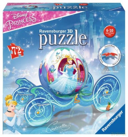 RAVENSBURGER Puzzle 3D 72 el. Kopciuszek - Karoca [PUZZLE]