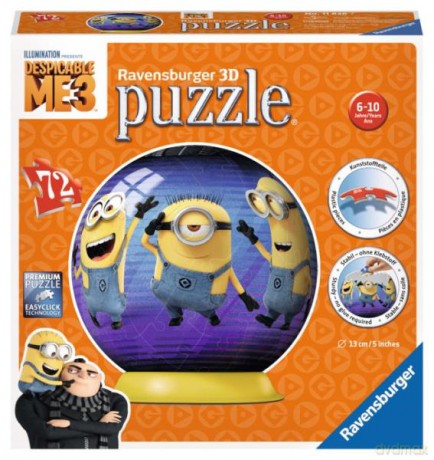 RAVENSBURGER Puzzle kuliste 72 el. Minionki Nikczemny ja [PUZZLE]