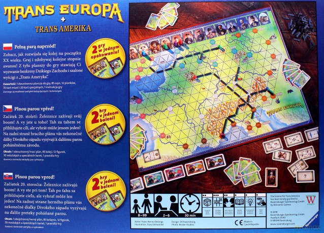 RAVENSBURGER Trans Europa gra [GRA PLANSZOWA]