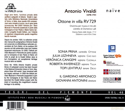 Antonini, Coin, Il Giardino Armonico: Vivaldi: Ottone In Villa [2CD]