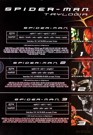 Spider-Man Trylogia [BOX] [3DVD]