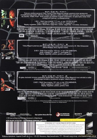Spider-Man Trylogia [BOX] [3DVD]